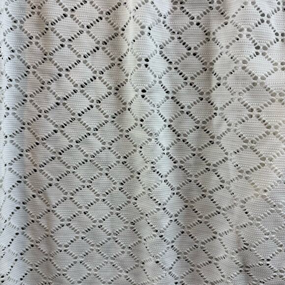 Always For Me Plus Size Lattice Beach Swim Cover Up Lounge Pant White 3X 3XL - Picture 6 of 8